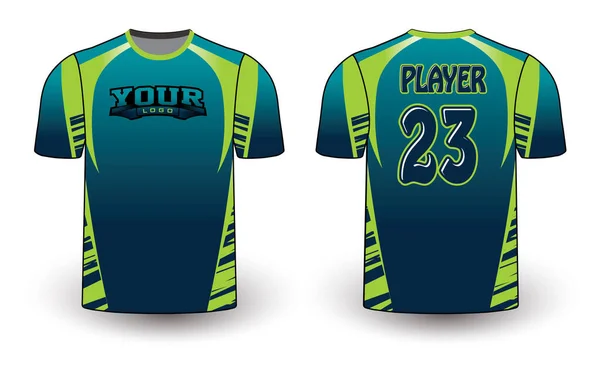 All Sports Player Jersey Design Elegant Edgy Wild Look Sports — 图库矢量图片