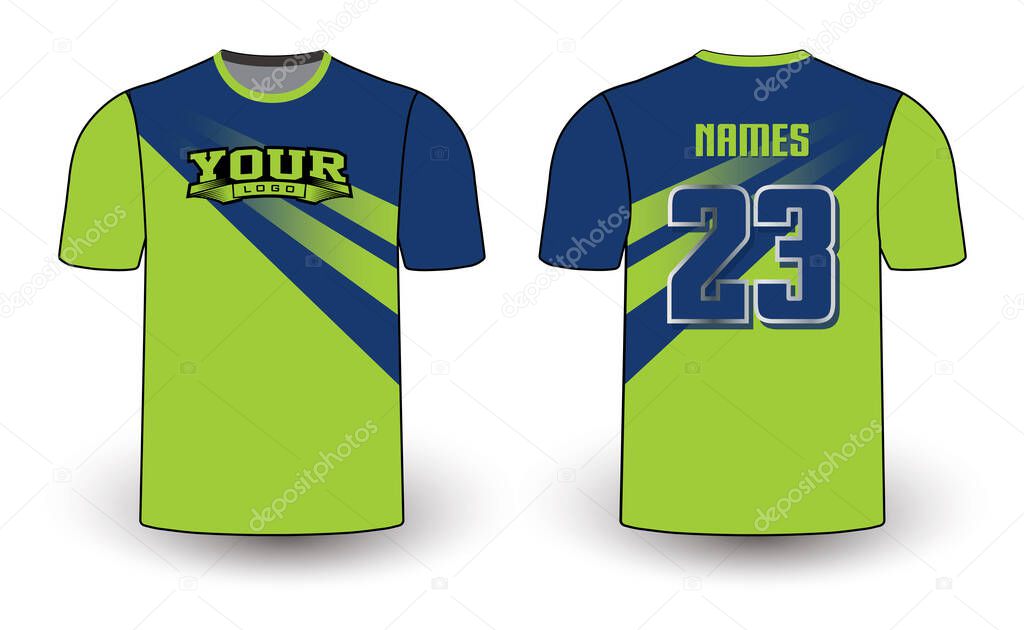 All sports player jersey design with an elegant edgy and wild look. Sports gear template mockup perfect fit for all sports. The designs that go on casual wear, shirts, fashions apparels, and all kinds of sports gear 