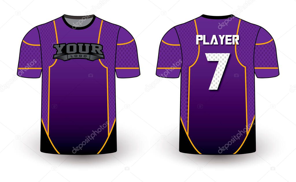 All sports player jersey design with an elegant edgy and wild look. Sports gear template mockup perfect fit for all sports. The designs that go on casual wear, shirts, fashions apparels, and all kinds of sports gear 