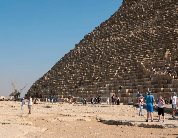 Gizeh Caïro Egypte September 2021 Piramide Van Cheops Grootste Van — Stockfoto