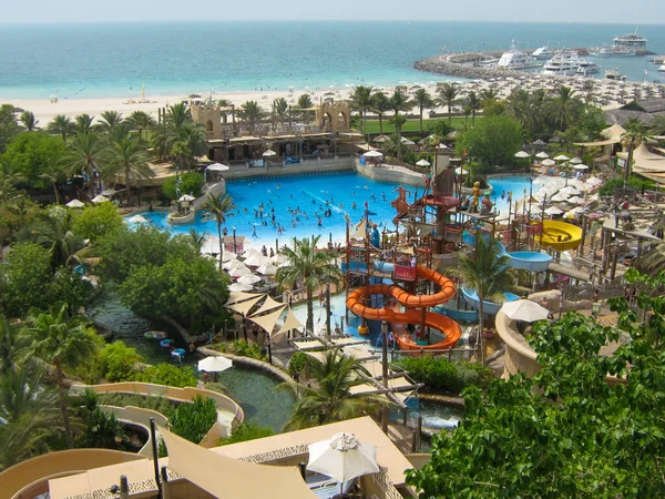 Dubai Verenigde Arabische Emiraten Juni 2013 Prachtig Uitzicht Wild Wadi — Stockfoto