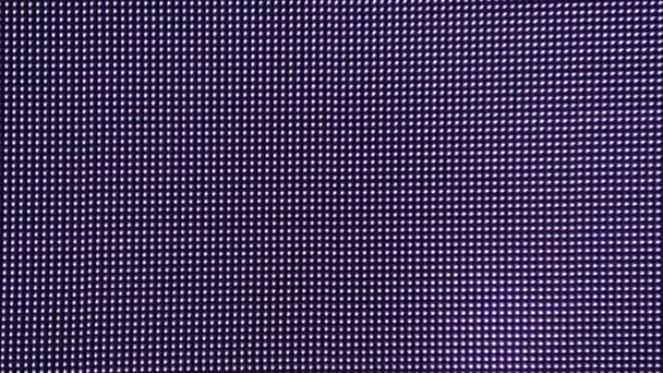 Світлодіодний екран з пікселями дисплея. Крупним планом абстрактний перегляд . — стокове відео