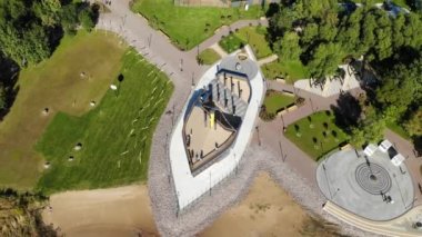 St. Petersburg yakınlarındaki Kronstadt 'taki kaleler adası. Şehircilik. Kamu alanı