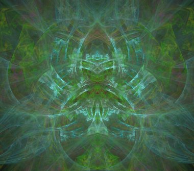 Çizimler saykodelik fraktal fraktal fraktal geometrik renkli süsleme 3D