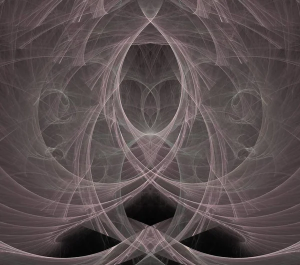 Εικονογραφήσεις Ψυχεδελικό Φράκταλ Φουτουριστικό Γεωμετρικό Πολύχρωμο Στολίδι Render — Φωτογραφία Αρχείου