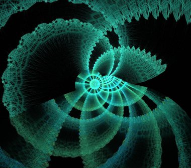 Çizimler saykodelik fraktal fraktal fraktal geometrik renkli süsleme 3D