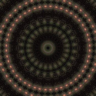 Kaleydoskop soyut sanat güzel fantezi fraktal grafik mandala 3D canlandırma