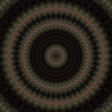 Kaleydoskop soyut sanat güzel fantezi fraktal grafik mandala 3D canlandırma