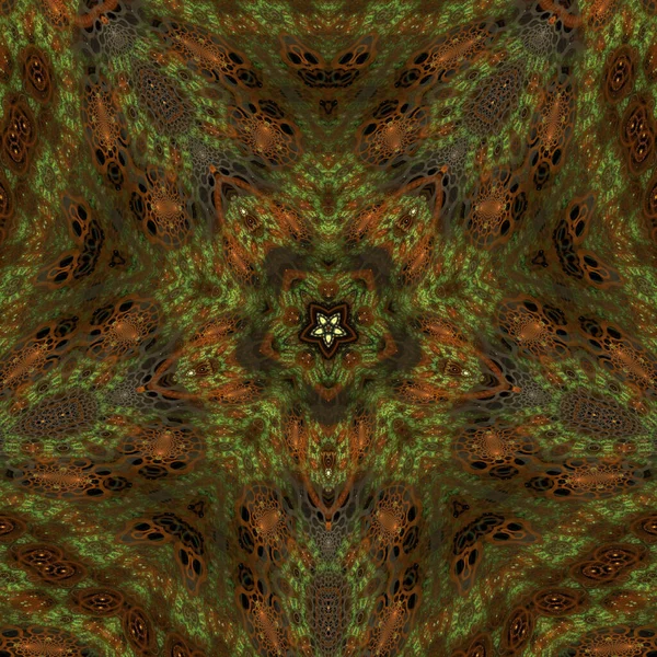 Kaleidoscope Arte Abstrata Bela Fantasia Fractal Ilustração Gráfica Mandala Render — Fotografia de Stock