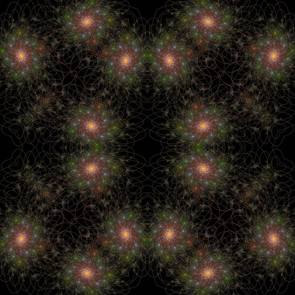 Kaleidoscope Arte Abstrata Bela Fantasia Fractal Ilustração Gráfica Mandala Render — Fotografia de Stock