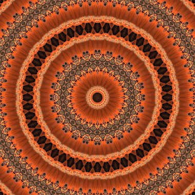 Kaleydoskop soyut sanat güzel fantezi fraktal grafik mandala 3D canlandırma