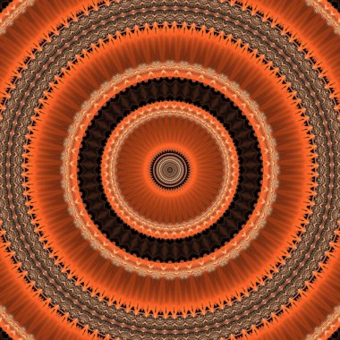 Kaleydoskop soyut sanat güzel fantezi fraktal grafik mandala 3D canlandırma