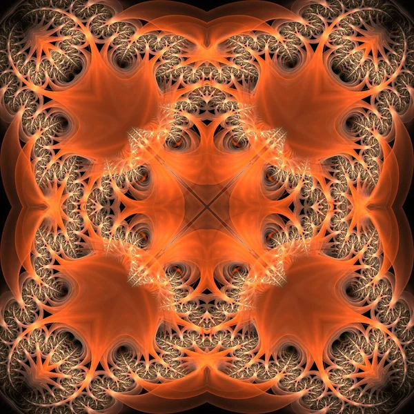 Kaleidoskop Abstrakte Kunst Schöne Fantasie Fraktale Grafische Illustration Mandala Render — Stockfoto