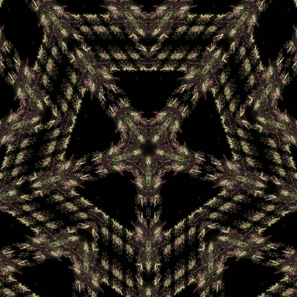 Kaléidoscope Art Abstrait Belle Fantaisie Fractale Illustration Graphique Mandala Render — Photo