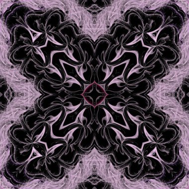 Kaleydoskop soyut sanat güzel fantezi fraktal grafik mandala 3D canlandırma