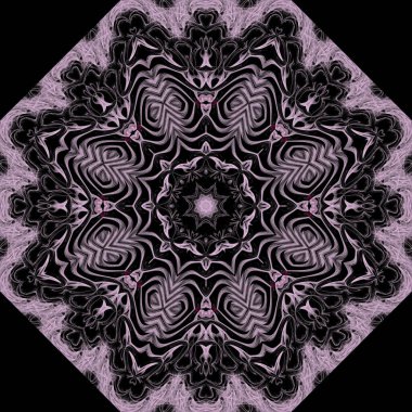 Kaleydoskop soyut sanat güzel fantezi fraktal grafik mandala 3D canlandırma