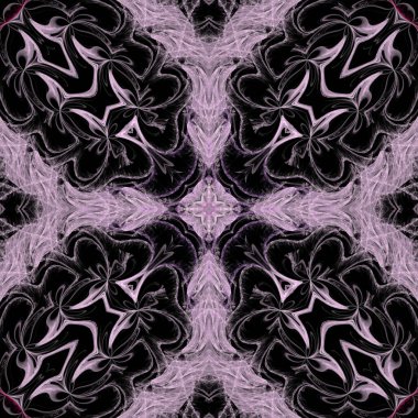 Kaleydoskop soyut sanat güzel fantezi fraktal grafik mandala 3D canlandırma