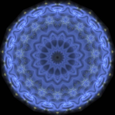 Kaleydoskop soyut sanat güzel fantezi fraktal grafik mandala 3D canlandırma