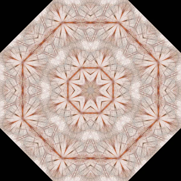 Καλειδοσκόπιο Αφηρημένη Τέχνη Όμορφη Φαντασία Φράκταλ Γραφική Απεικόνιση Mandala Render — Φωτογραφία Αρχείου