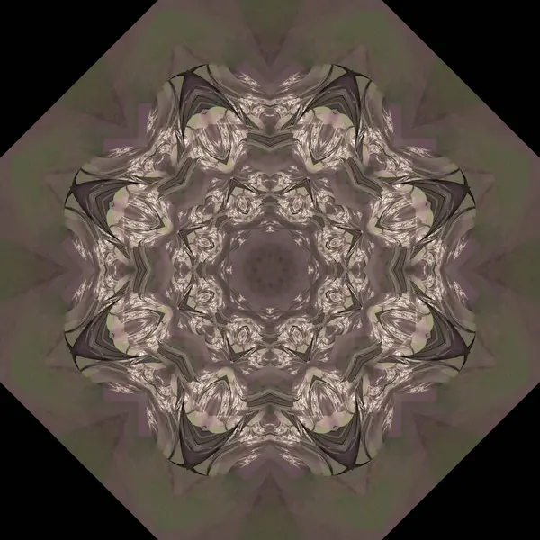 Kaleidoskop Abstrakte Kunst Schöne Fantasie Fraktale Grafische Illustration Mandala Render — Stockfoto