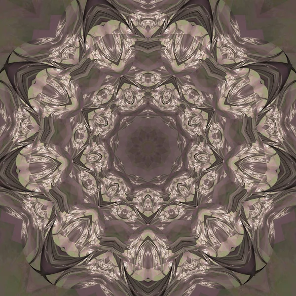 Kaleidoskop Abstrakte Kunst Schöne Fantasie Fraktale Grafische Illustration Mandala Render — Stockfoto