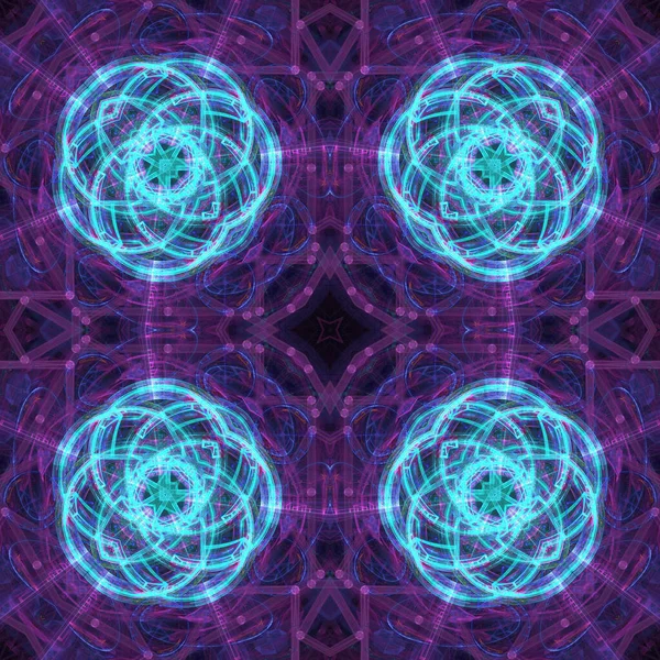 Kaleidoszkóp Elvont Művészet Gyönyörű Fantasy Fraktál Grafika Illusztráció Mandala Render — Stock Fotó