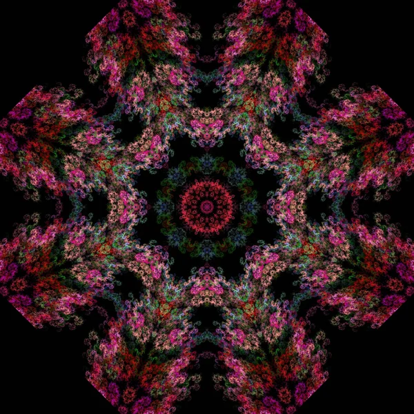 Kaleidoskop Abstrakte Kunst Schöne Fantasie Fraktale Grafische Illustration Mandala Render — Stockfoto