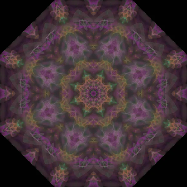 Kaleidoscope Arte Abstrata Bela Fantasia Fractal Ilustração Gráfica Mandala Render — Fotografia de Stock