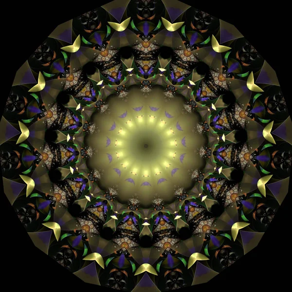 Kaleidoscope 미술아름다운 판타지 프랙탈 그래픽 — 스톡 사진
