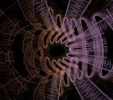 Çizimler saykodelik fraktal fraktal fraktal geometrik renkli süsleme 3D