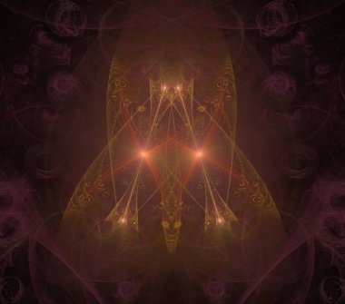 Çizimler saykodelik fraktal fraktal fraktal geometrik renkli süsleme 3D