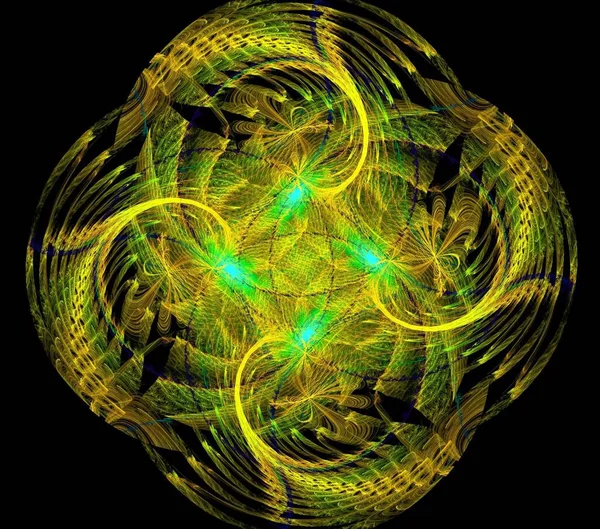 Çizimler saykodelik fraktal fraktal fraktal geometrik renkli süsleme 3D