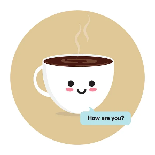 Sohbet balonlu şirin kahve.