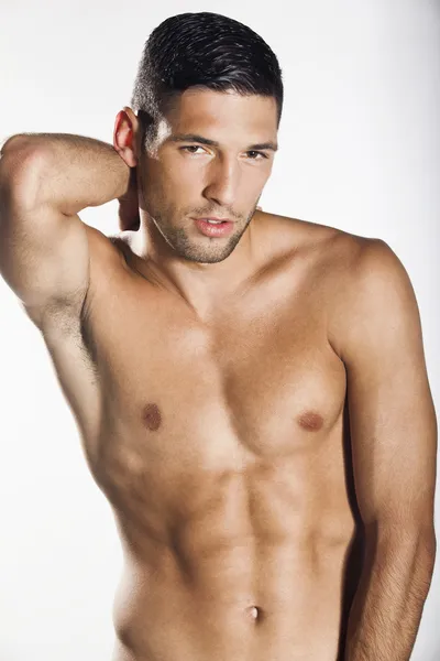Sexy muscular man shirtless — Stock Image Sexy muscular man shirtless Royalty Free Stock Images