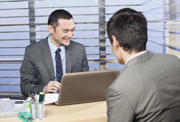 Job interview going well — Stock Photo, Image