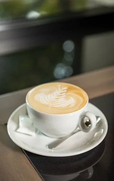 Koffie Geserveerd Een Cafetaria — Stockfoto