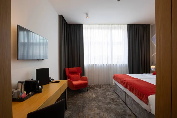 Hotel Appartement Interieur Met Master Bed — Stockfoto