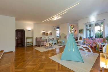Montessori anaokulunun içi.