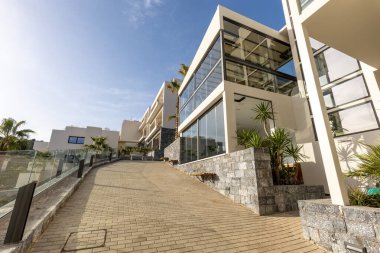 Sea hotel resort in the morning