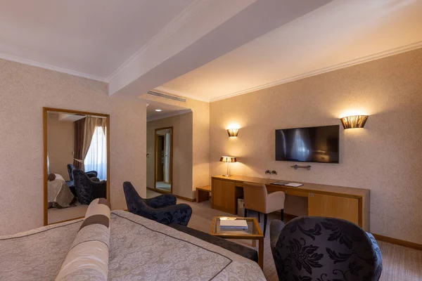 Interior Quarto Hotel Luxo — Fotografia de Stock