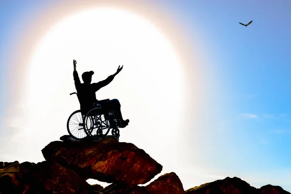 Une Photo Dédiée Semaine Des Handicapés Les Rêves Liberté Avenir — Photo