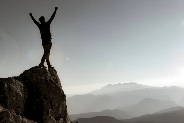 Šéf Vůdce Úspěšný Příběh Summitu — Stock fotografie