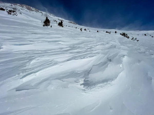 Tempestade Neve Suas Formas Conhecidas Nas Montanhas Taurus — Fotografia de Stock