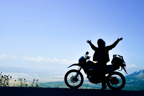 Motosiklet Yaşam Tarzı Seyahat Aktiviteleri Stok Resim