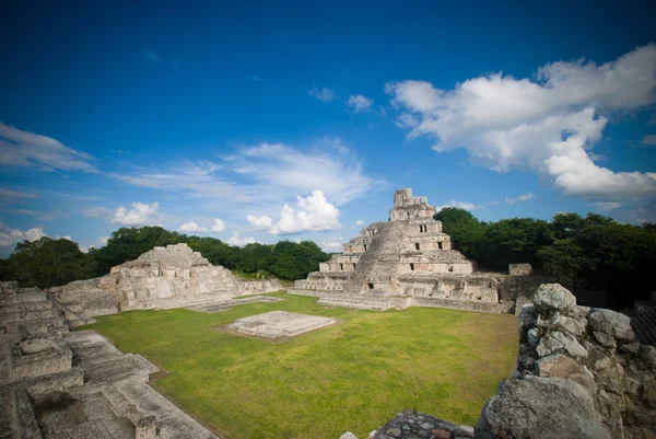 Archaeological center of Edzna Stock Photo