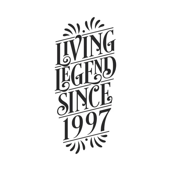 1997 Γενέθλια Του Θρύλου Living Legend Από 1997 — Διανυσματικό Αρχείο