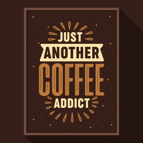 Otro Adicto Café — Vector de stock