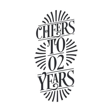 2 yıllık klasik doğum günü kutlaması, 2 yılın şerefine.