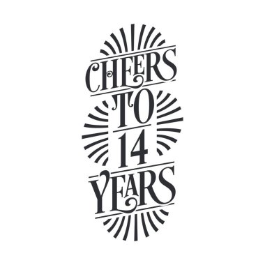 14 yıllık klasik doğum günü kutlaması, 14 yılın şerefine.