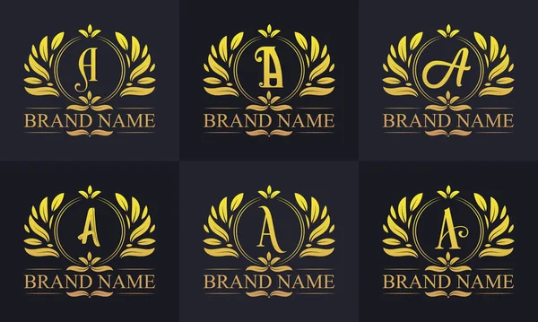 Vintage Letter Logo Bundle Retro Vintage Alphabet Logo Design Bundle — Διανυσματικό Αρχείο